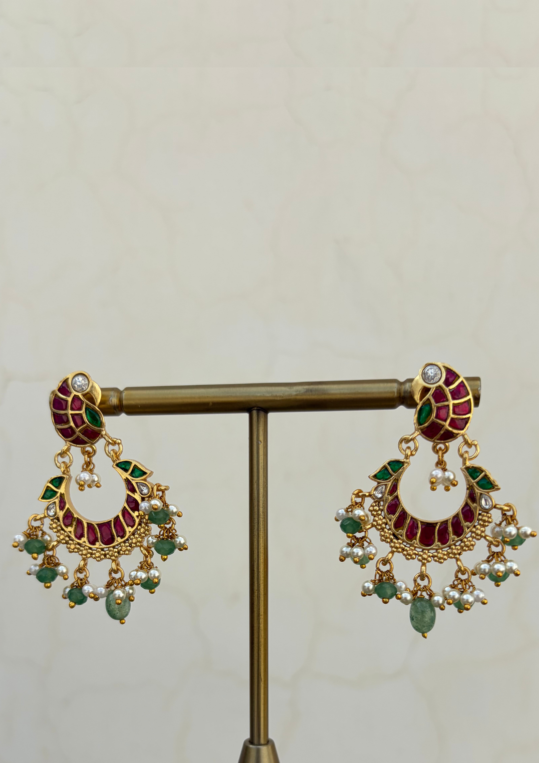 Varaz Jadau Kundan Chandbali Earrings