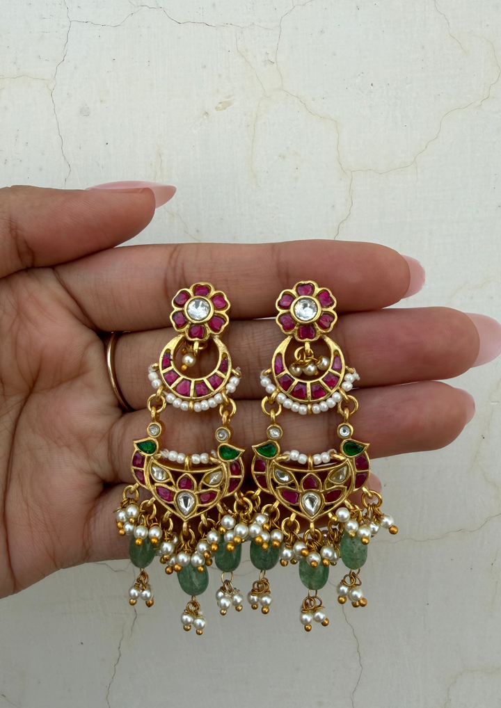 Seher Jadau Kundan Bridal Earrings