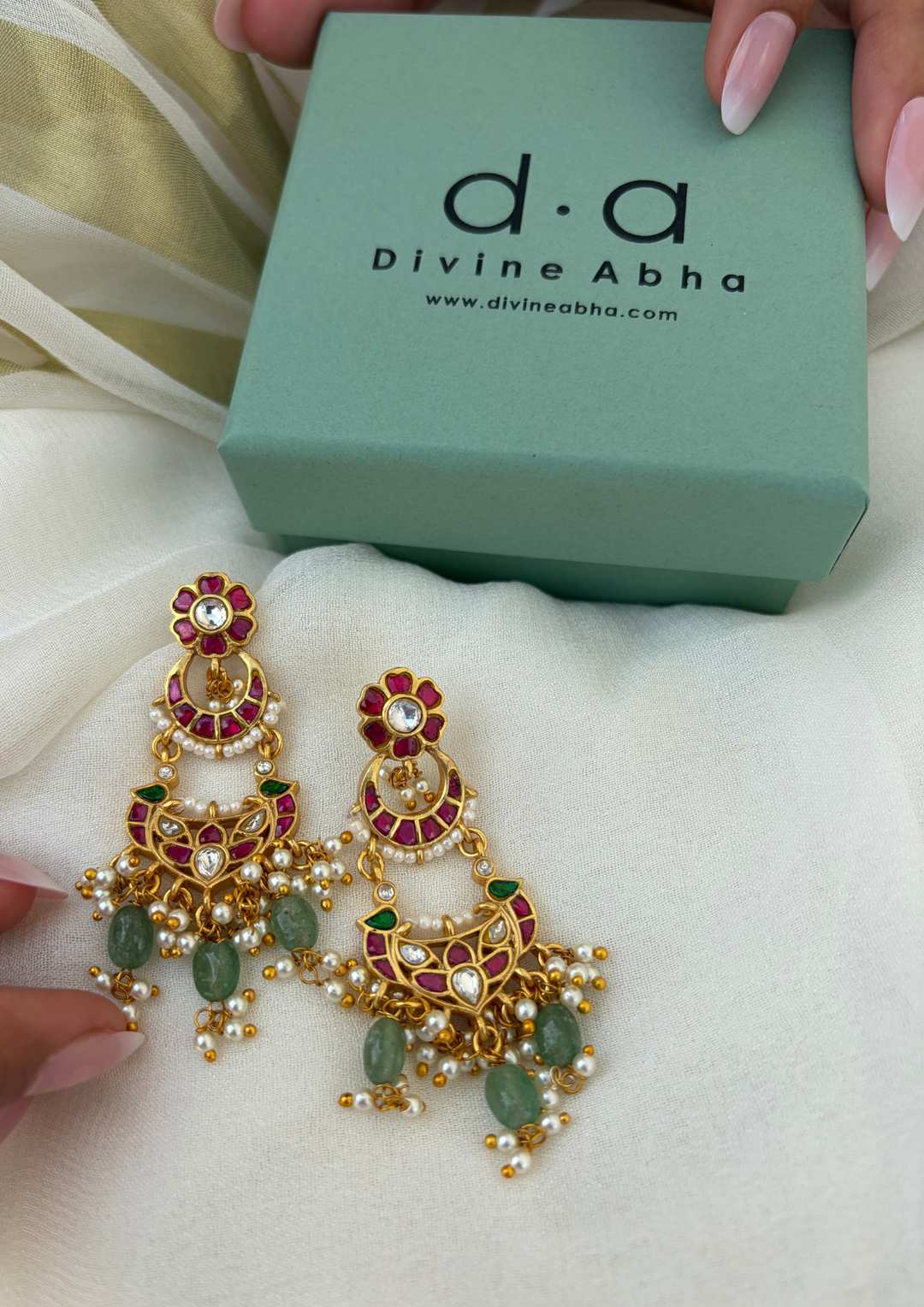 Seher Jadau Kundan Bridal Earrings