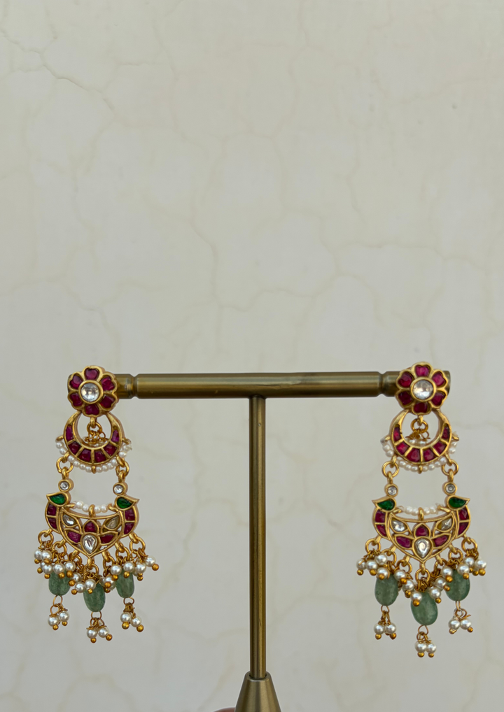 Seher Jadau Kundan Bridal Earrings