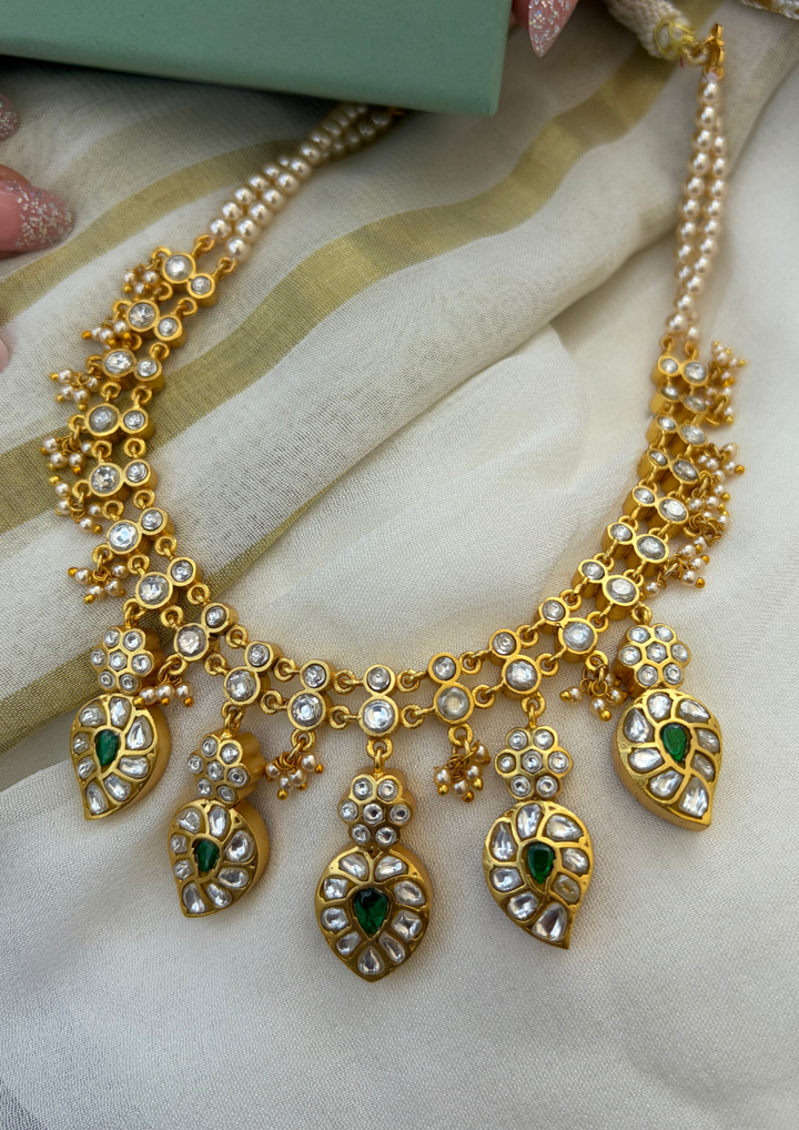 Vrinda 2-in-1 Reversible Jadau Kundan Necklace