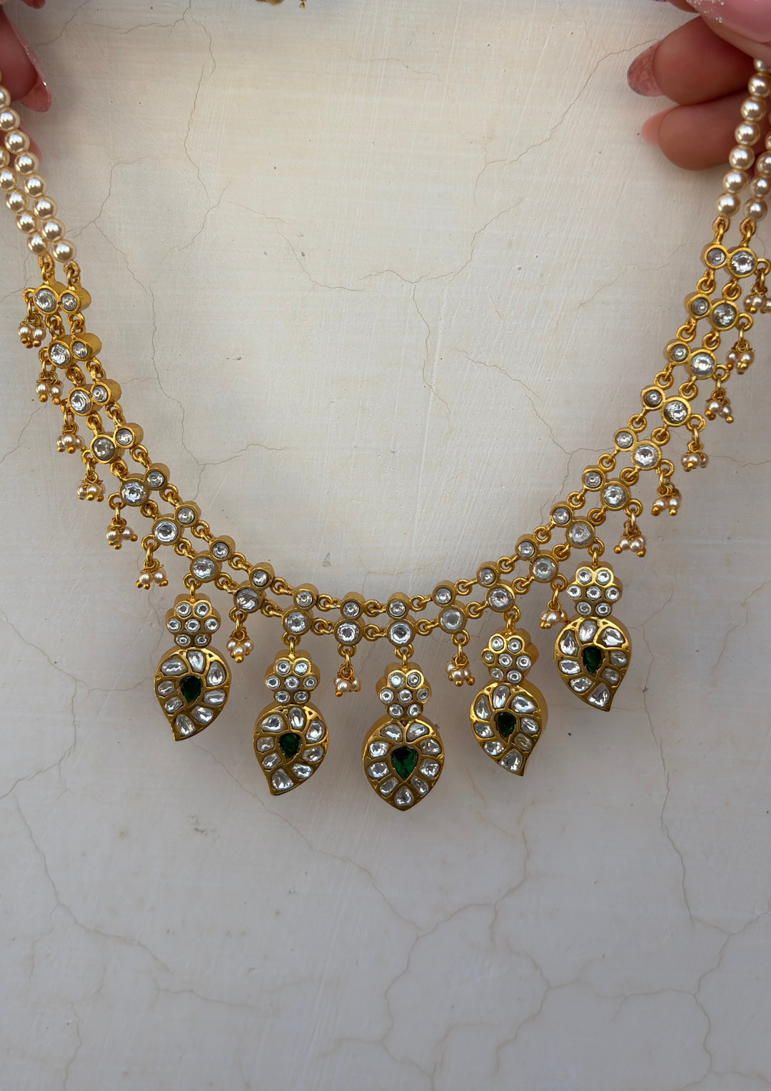 Vrinda 2-in-1 Reversible Jadau Kundan Necklace