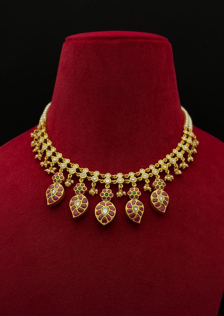 Vrinda 2-in-1 Reversible Jadau Kundan Necklace
