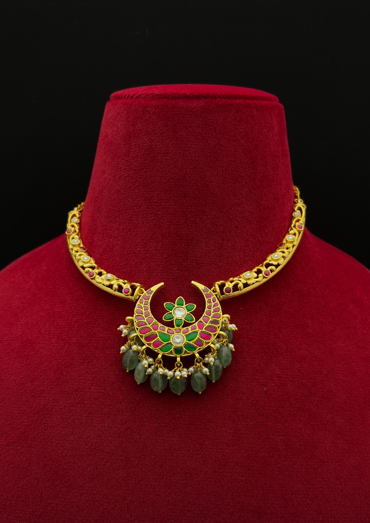 Roshaara Jadau Kundan Hasli Necklace