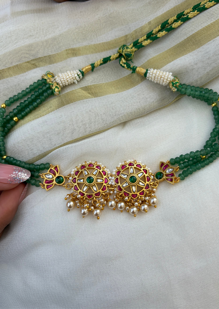 Vrisaya Jadau Kundan Choker Necklace