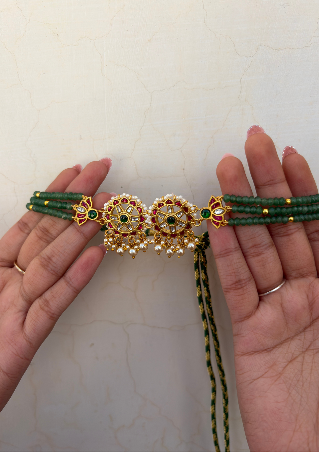 Vrisaya Jadau Kundan Choker Necklace