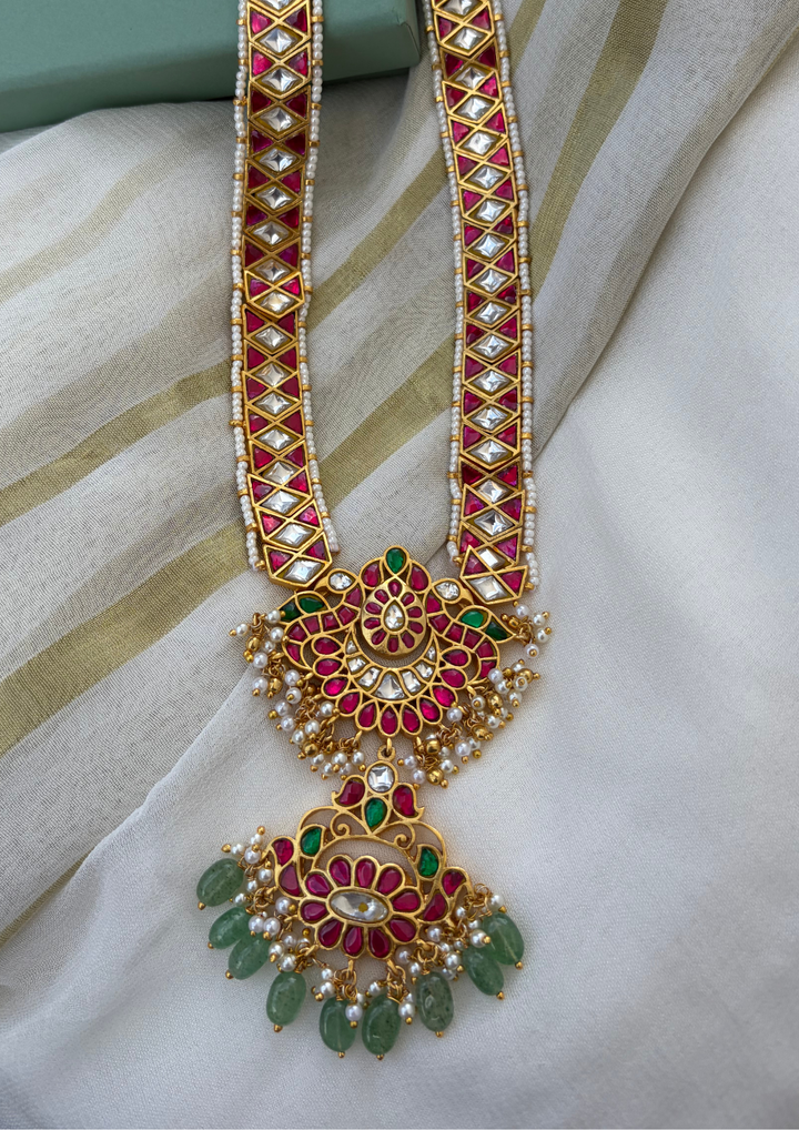 Rangisha Jadau Kundan Long Necklace