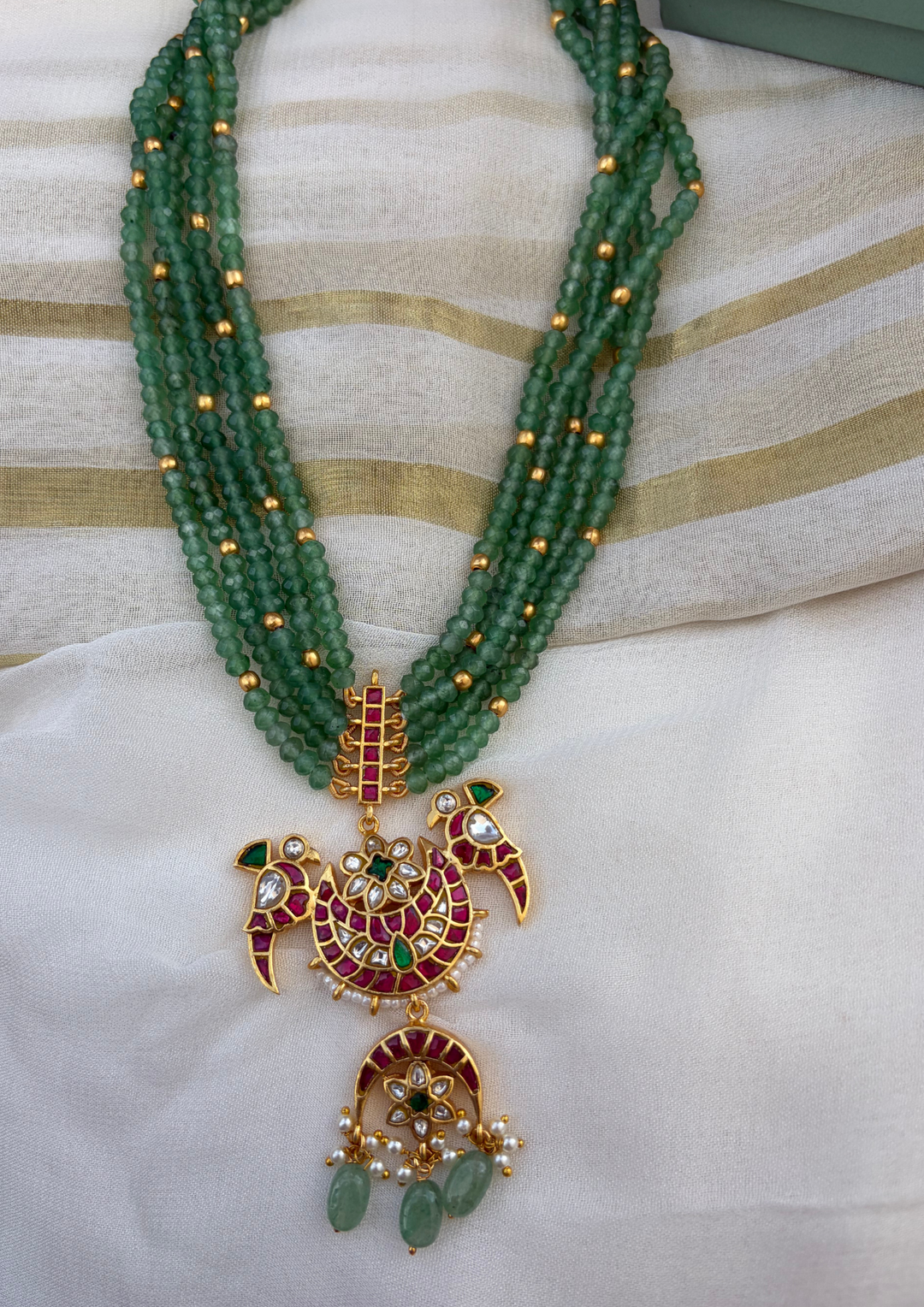 Virehya Jadau Kundan Long Necklace