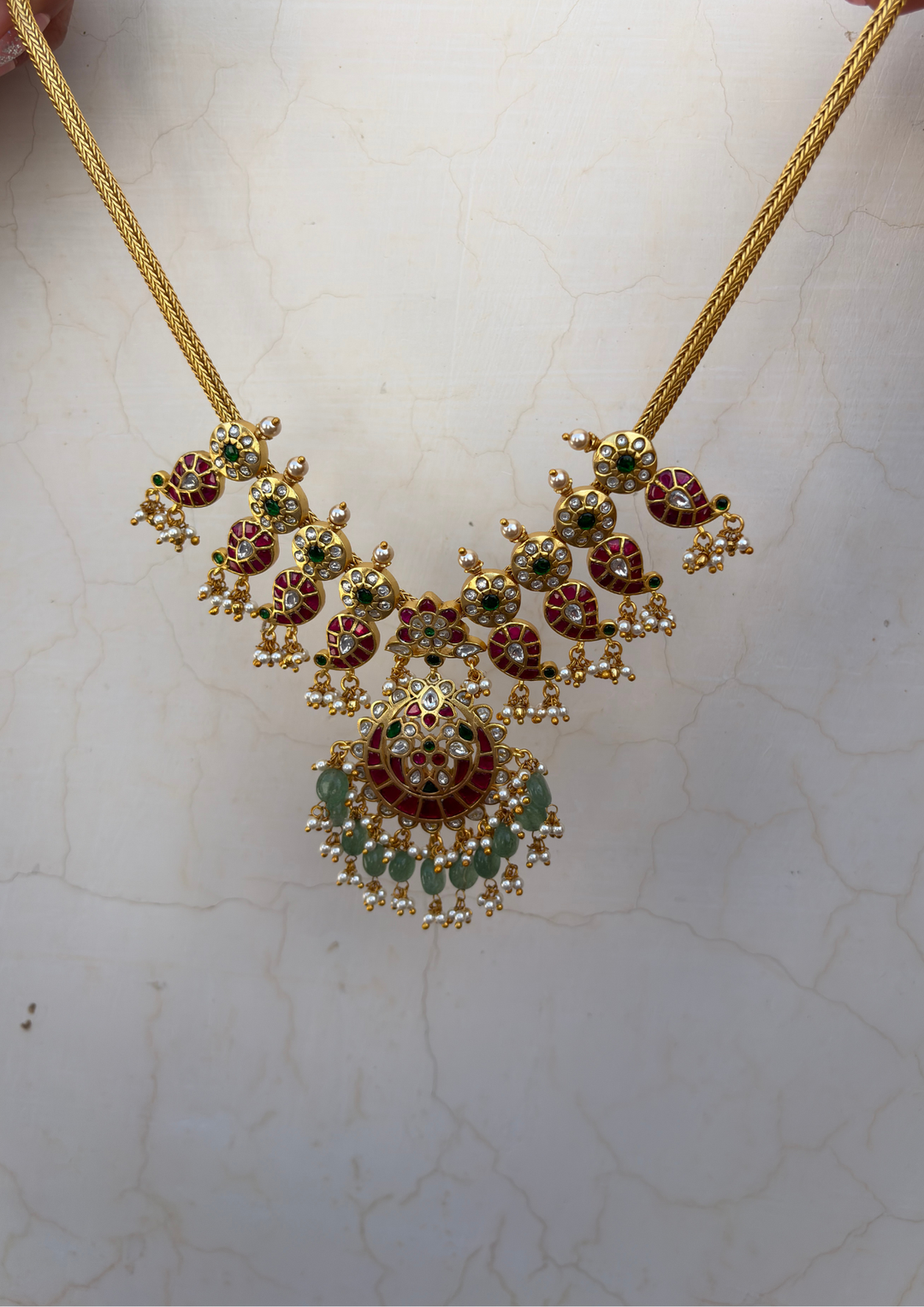 Nazm Jadau Kundan Necklace