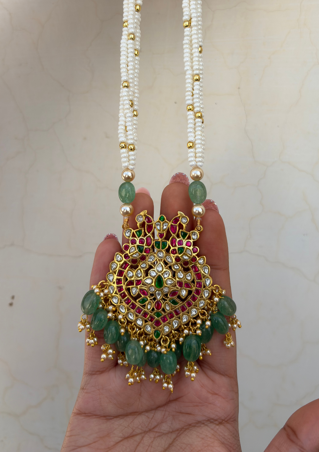 Raina 2-in-1 Reversible Jadau Kundan Necklace