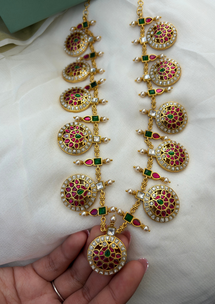 Mridvika Jadau Kundan Bottumala Necklace