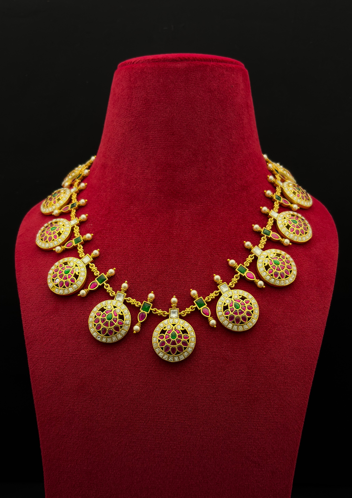 Mridvika Jadau Kundan Bottumala Necklace