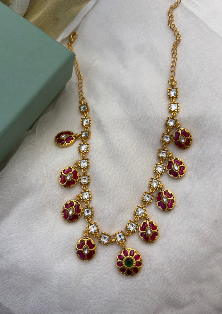 Meghira Jadau Kundan Necklace