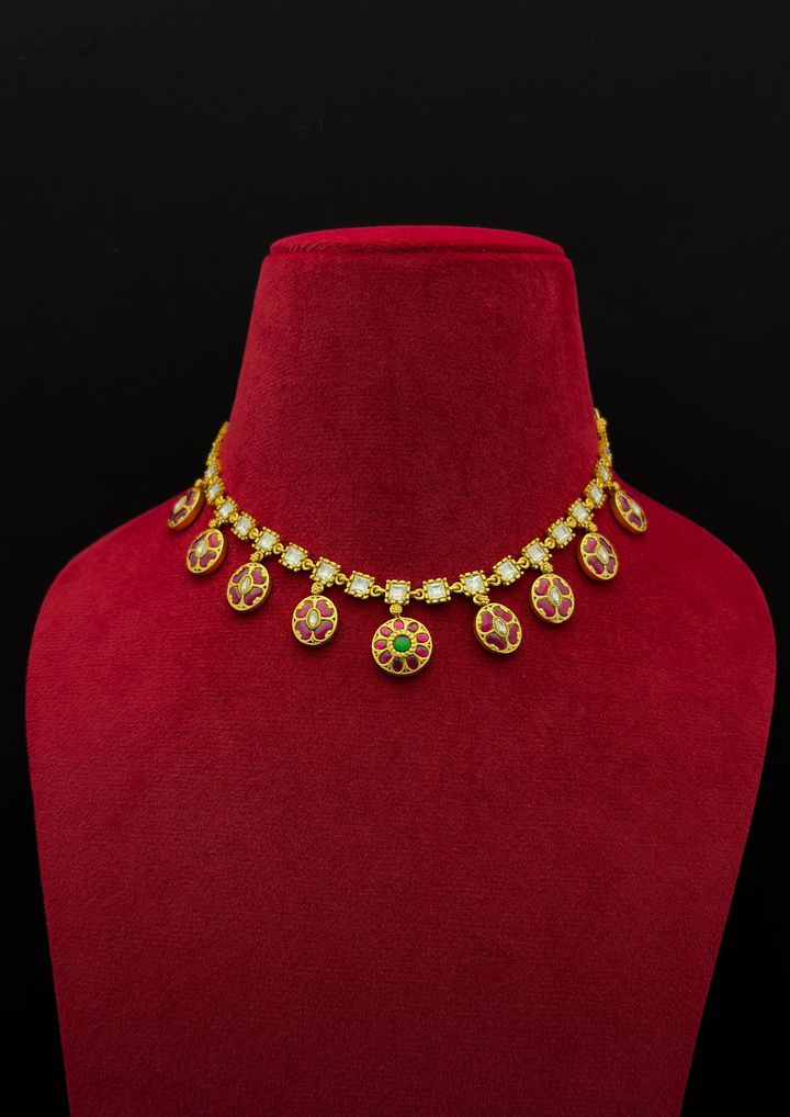 Meghira Jadau Kundan Necklace