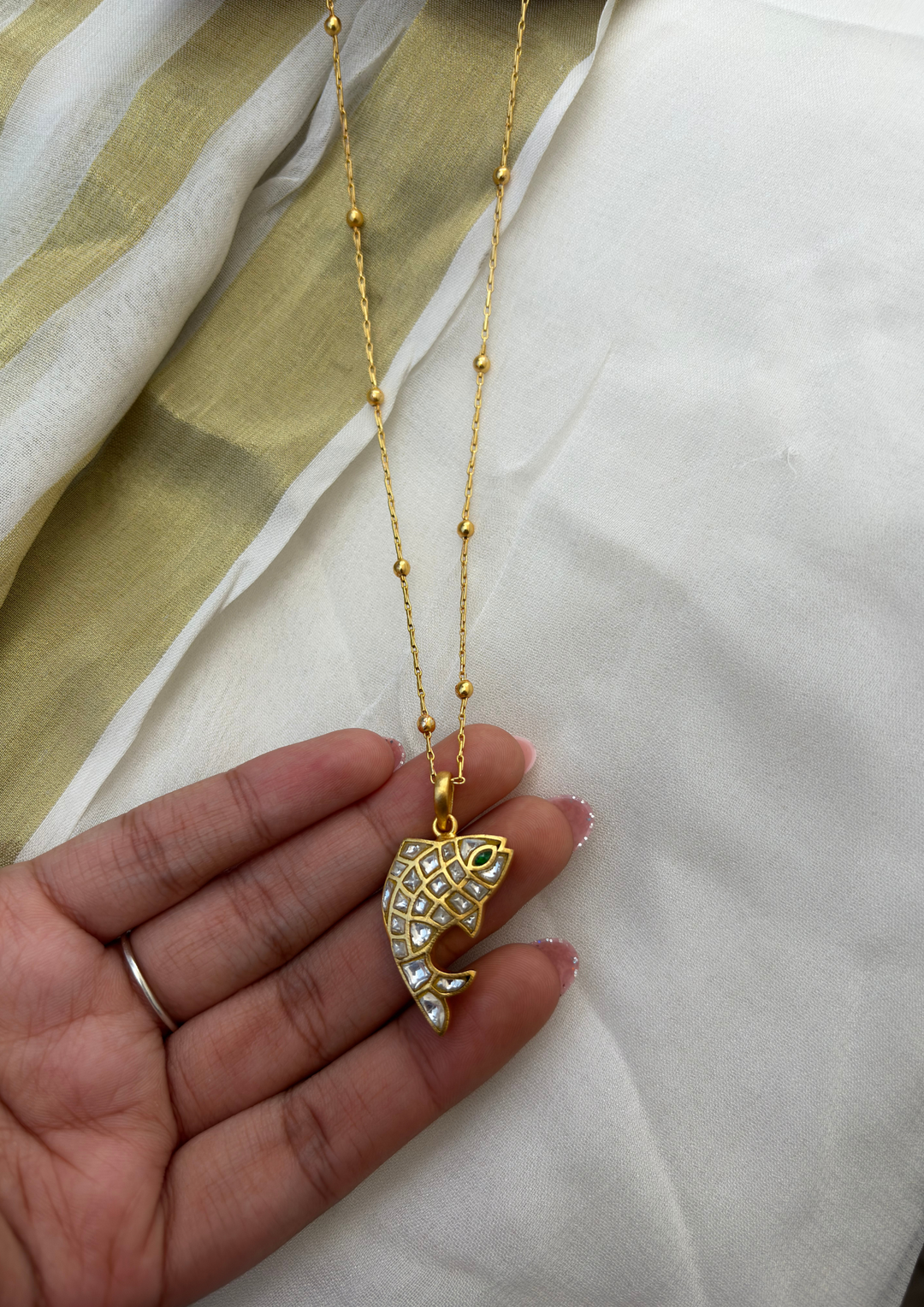Matsya 2-in-1 Jadau Kundan Necklace