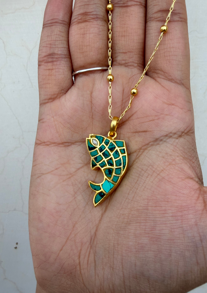 Matsya 2-in-1 Jadau Kundan Necklace