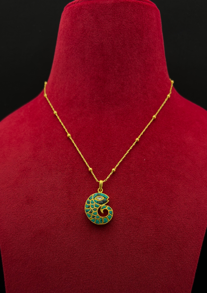 Meen 2-in-1 Reversible Jadau Kundan Necklace