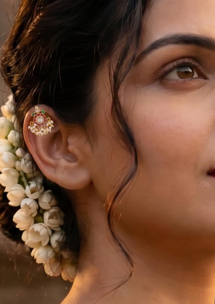 Triveni Regal Jadau Kundan Bugadi Earrings