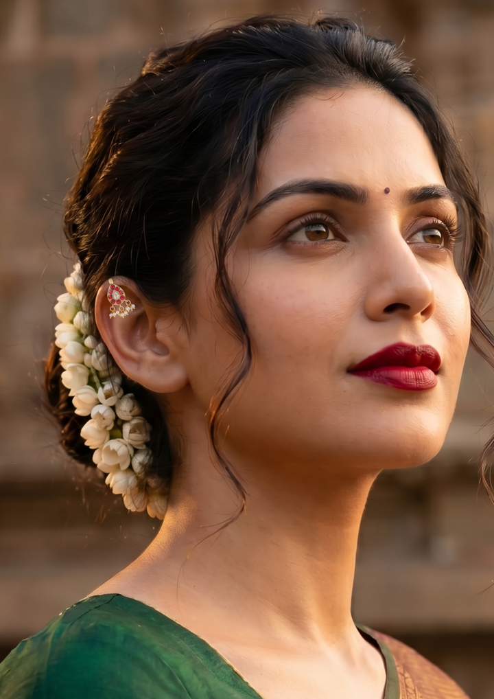 Charulekha Elegant Jadau Kundan Bugadi Earrings