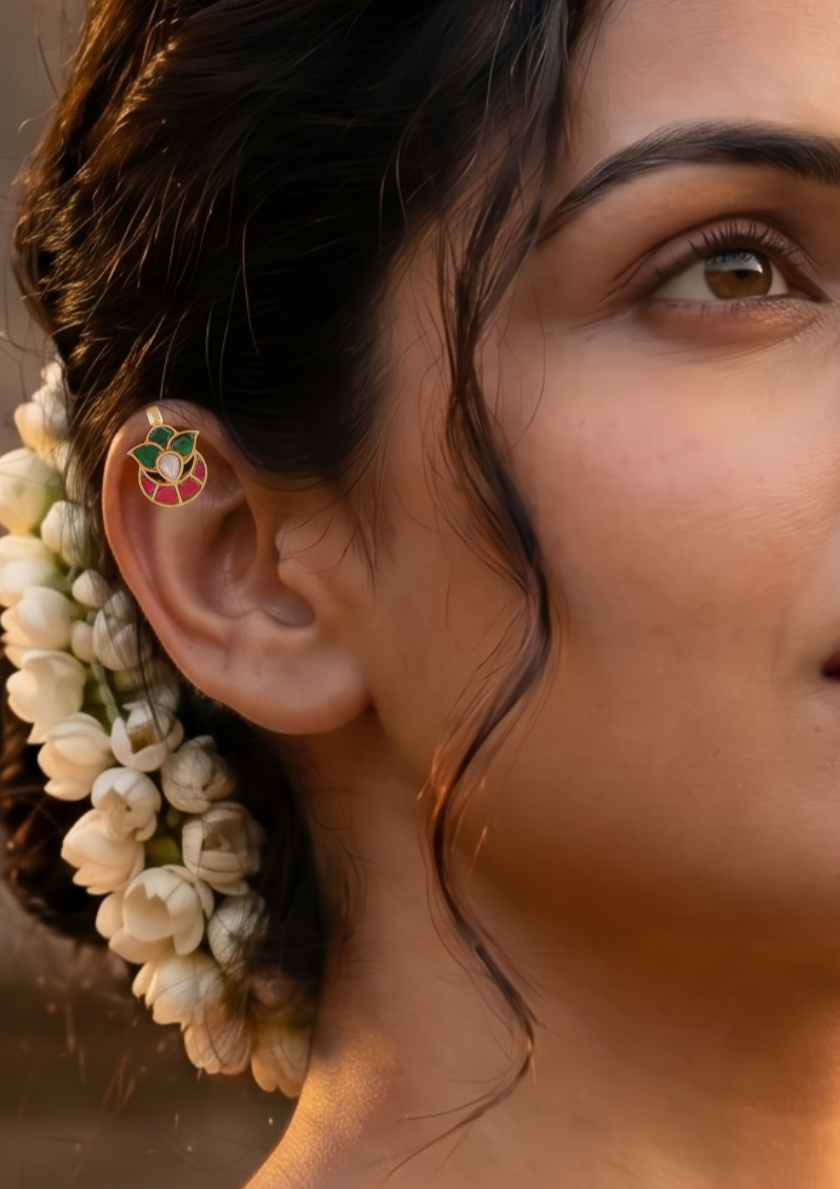 Eshwari Exquisite Jadau Kundan Bugadi Earrings