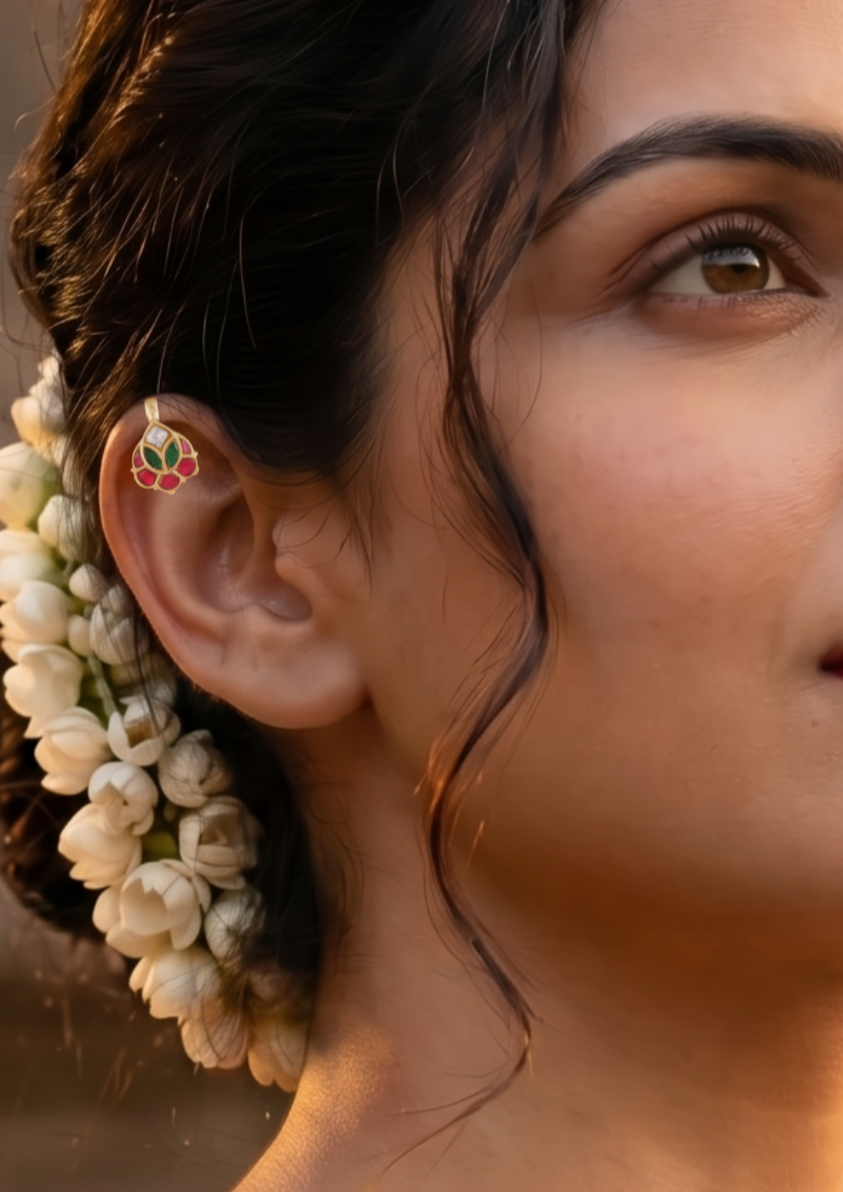 Sharada Elegant Jadau Kundan Bugadi Earrings