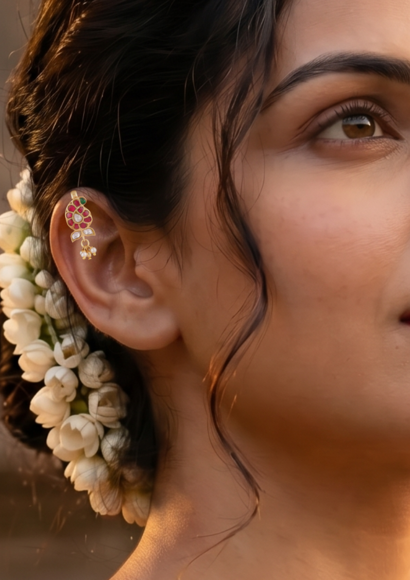 Devanshi Exquisite Jadau Kundan Bugadi Earrings