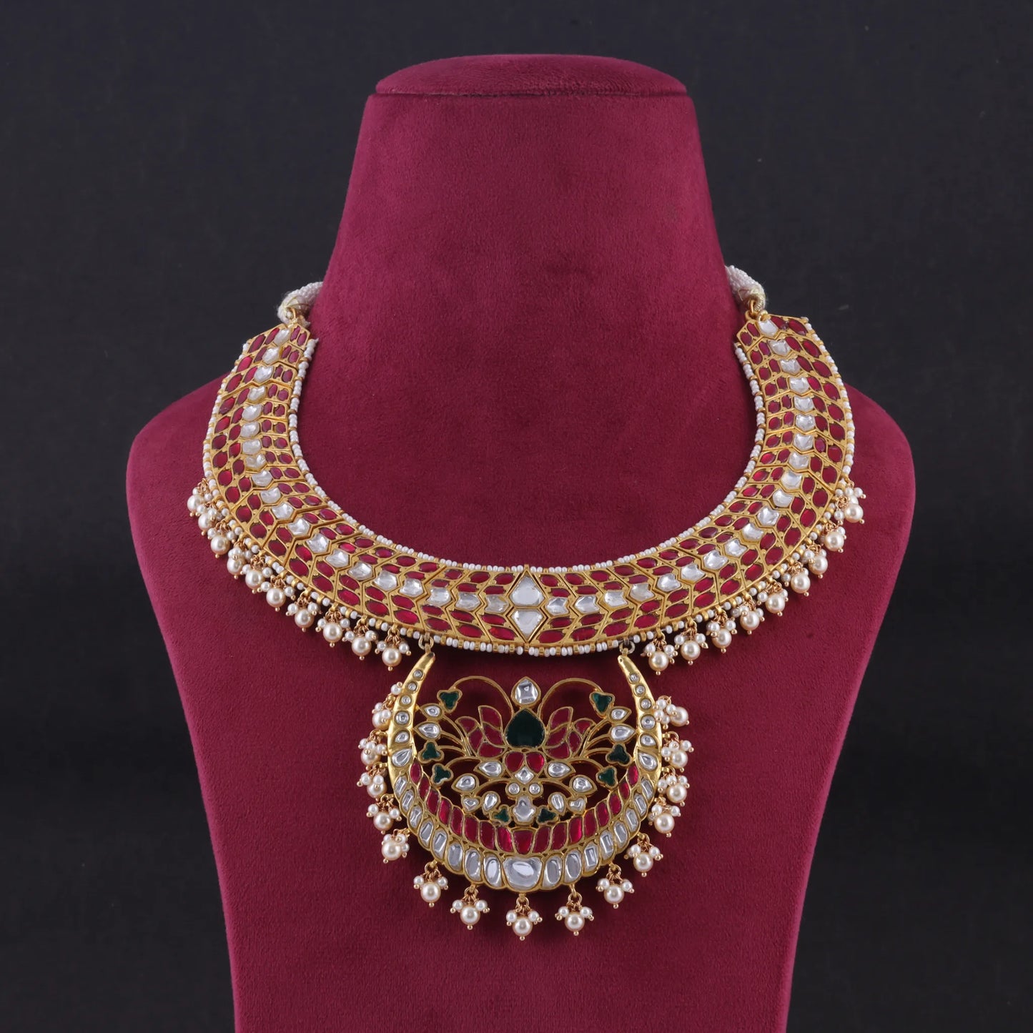 Classic Designer Bridal Jadau Kundan Heavy Necklace