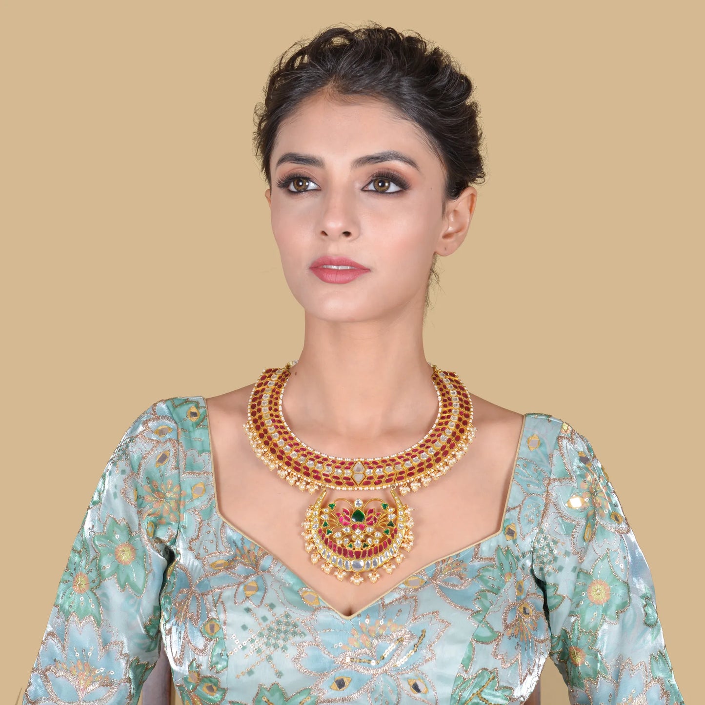 Classic Designer Bridal Jadau Kundan Heavy Necklace