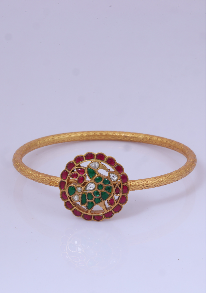 Aesthetic Designer Jadau Kundan Single Bangle