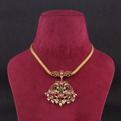 Graceful and Simple Jadau Kundan Necklace