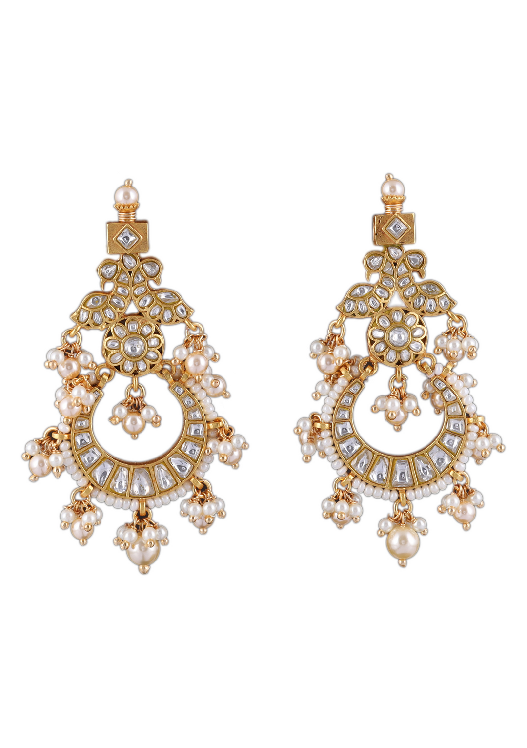 Sobhita White Jadau Kundan Earring
