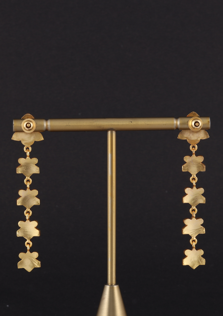 Rohini White Jadau Kundan Elegant Earring