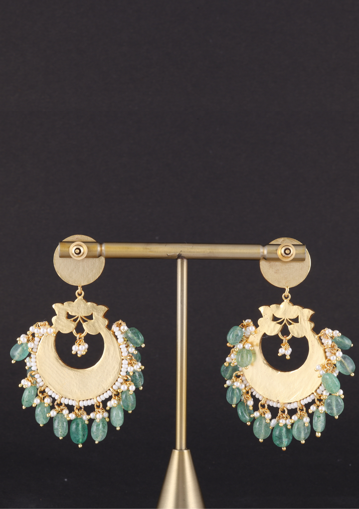 Chitra Jadau Kundan Heavy Earrings