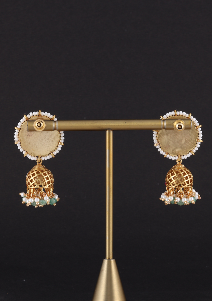 Divya Jadau Kundan Jhumka Earring