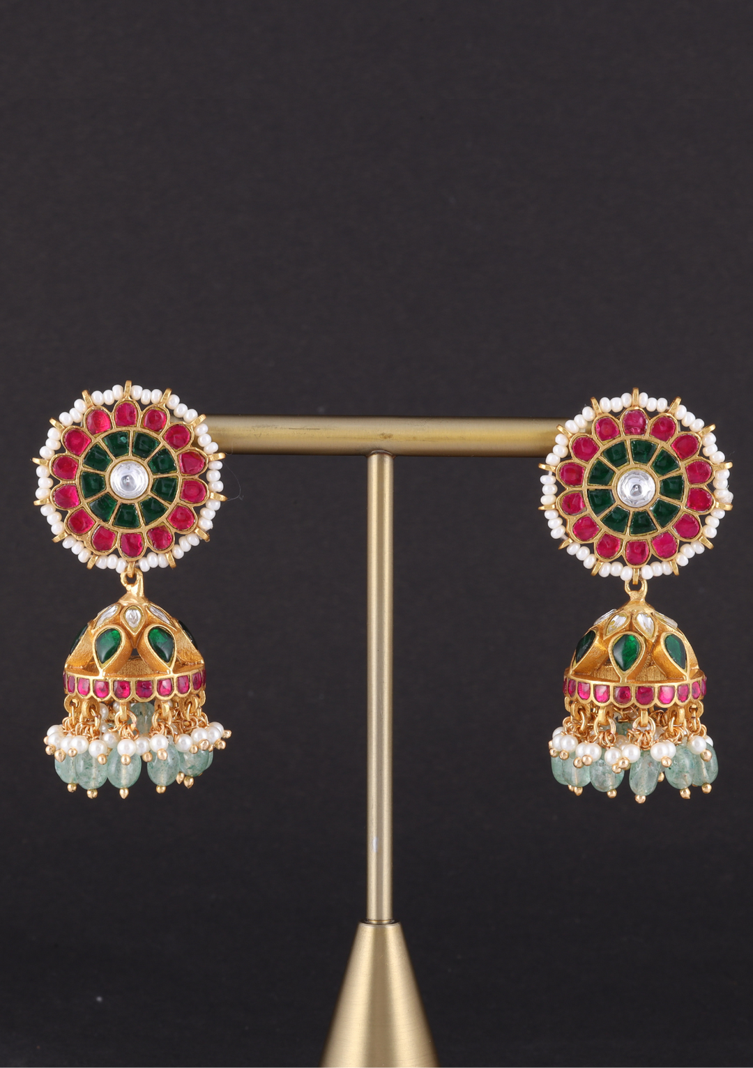 Ekta Jadau Kundan Jhumka Earring