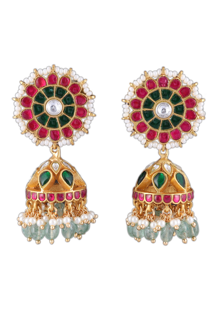 Ekta Jadau Kundan Jhumka Earring
