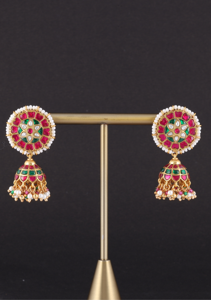 Fiza Jadau Kundan Jhumka Earring