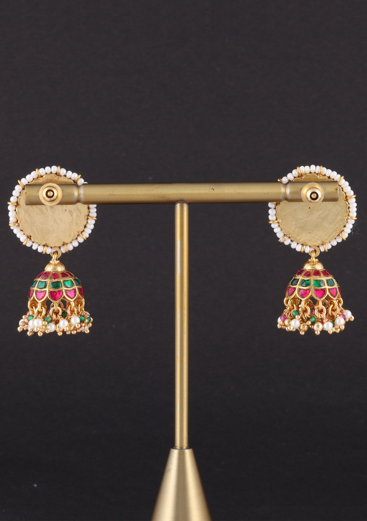Fiza Jadau Kundan Jhumka Earring