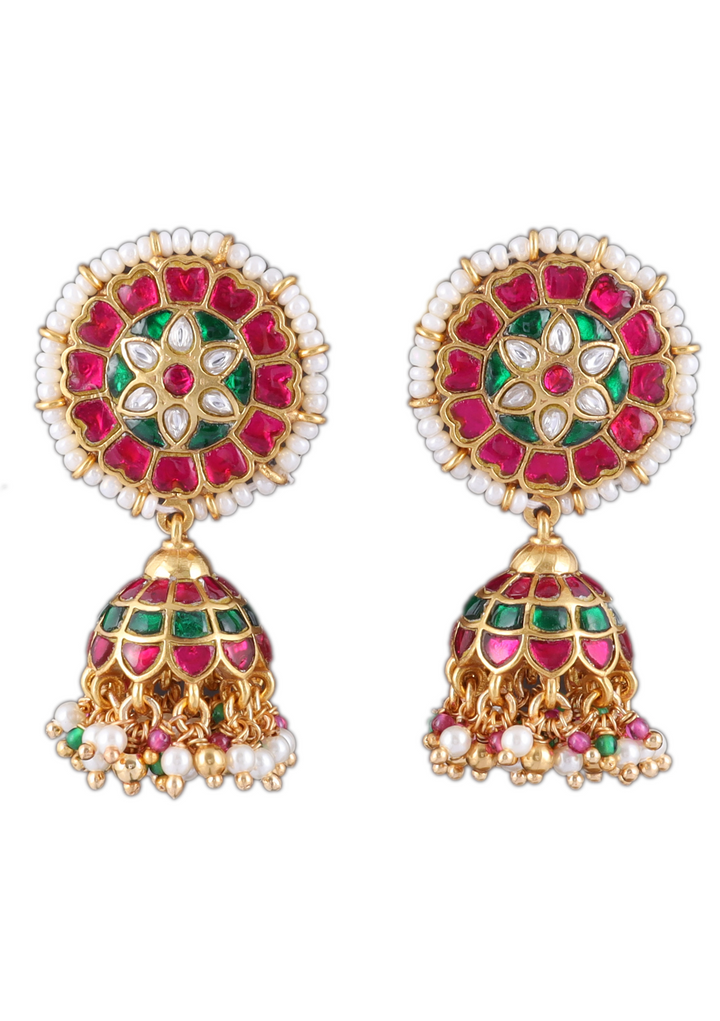 Fiza Jadau Kundan Jhumka Earring