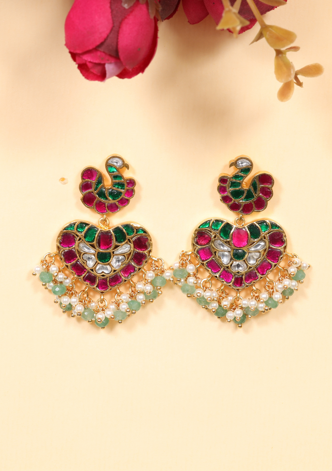 Gitanjali Jadau Kundan Designer Earring