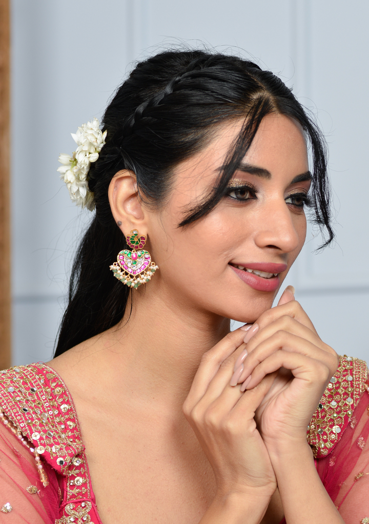 Gitanjali Jadau Kundan Designer Earring