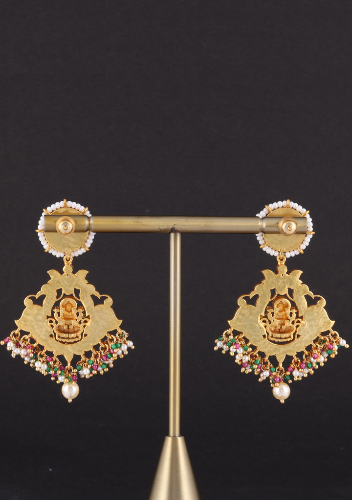 Harini Jadau Kundan Lakshmi Motif Designer Earring