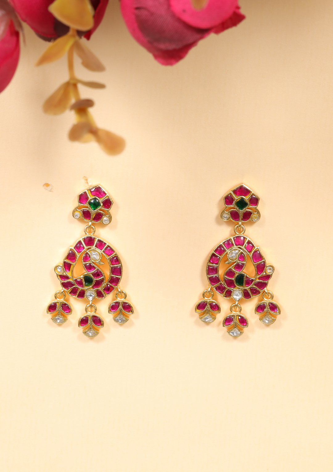 Lisha Jadau Kundan Earring