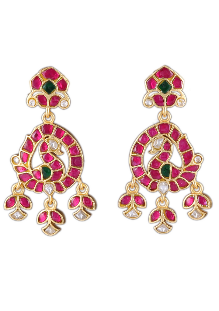 Lisha Jadau Kundan Earring