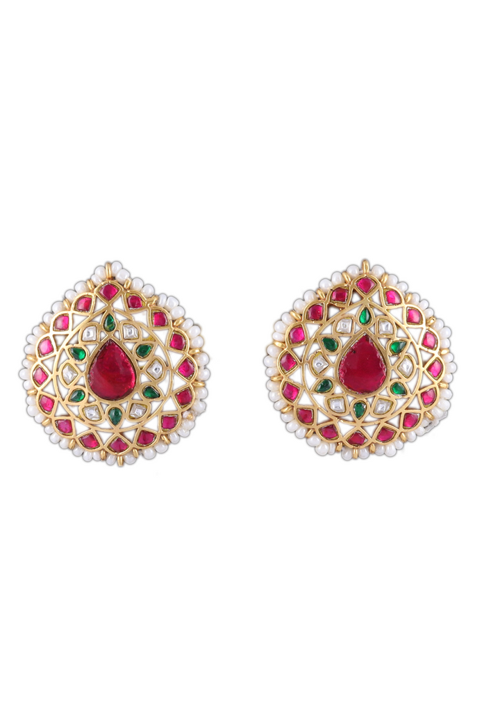 Rohini Jadau Kundan Minimal Stud Earring