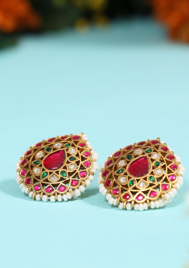 Rohini Jadau Kundan Minimal Stud Earring