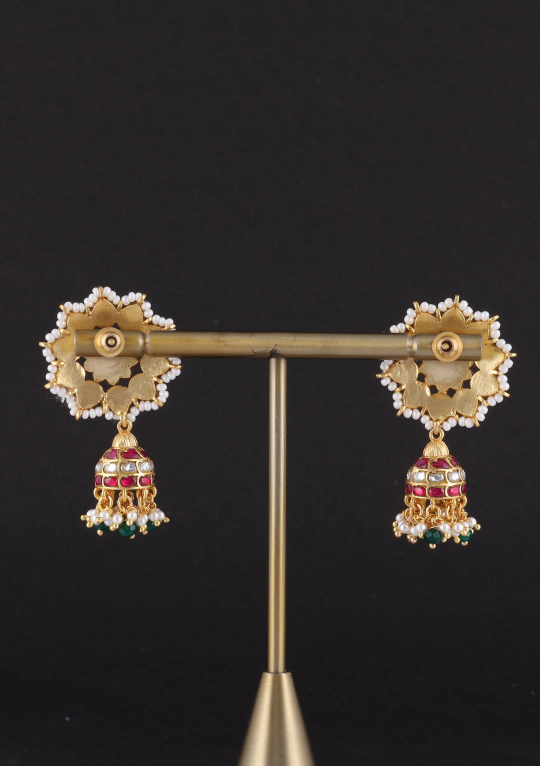 Manvika Jadau Kundan Jhumka Earring