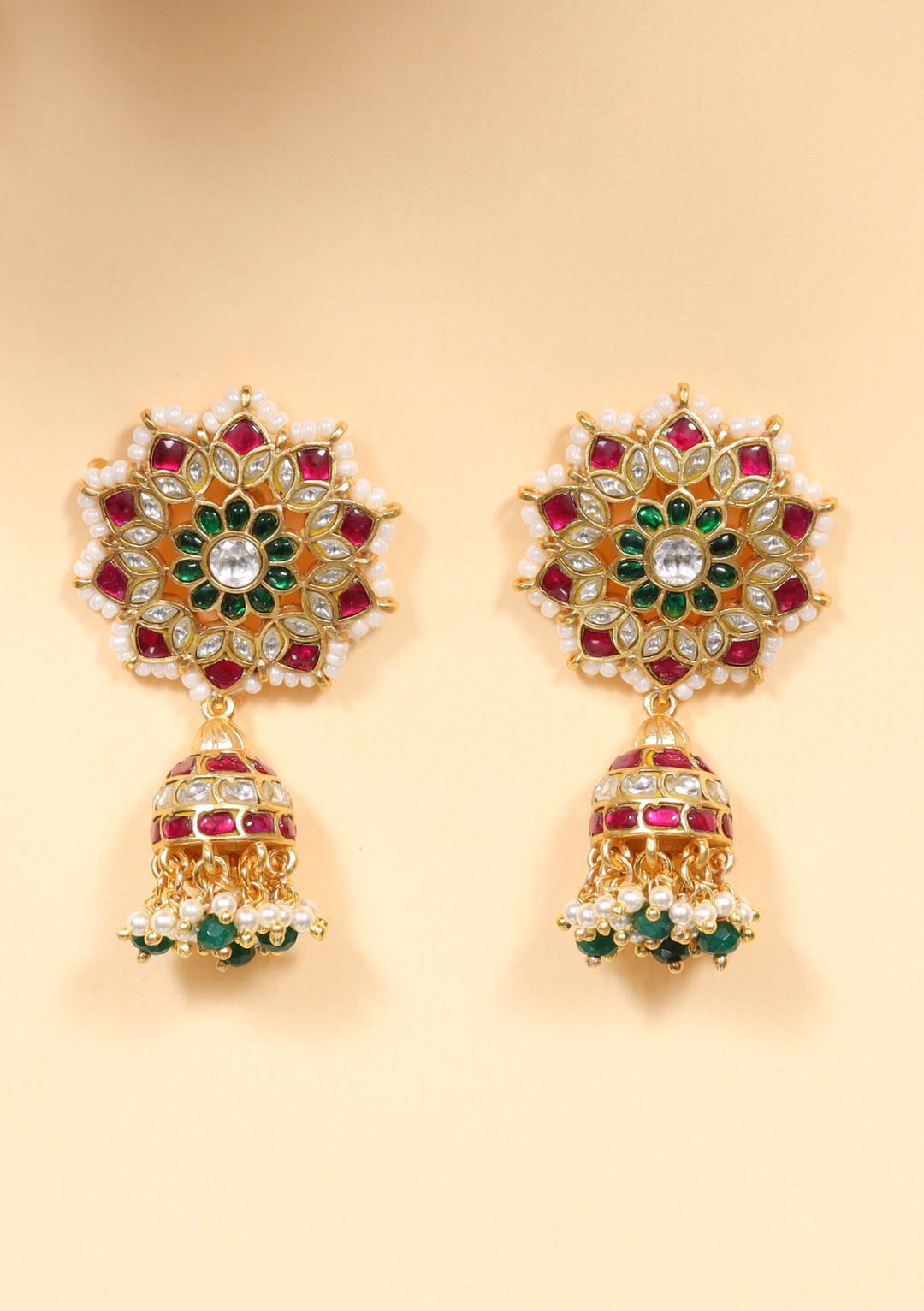 Manvika Jadau Kundan Jhumka Earring