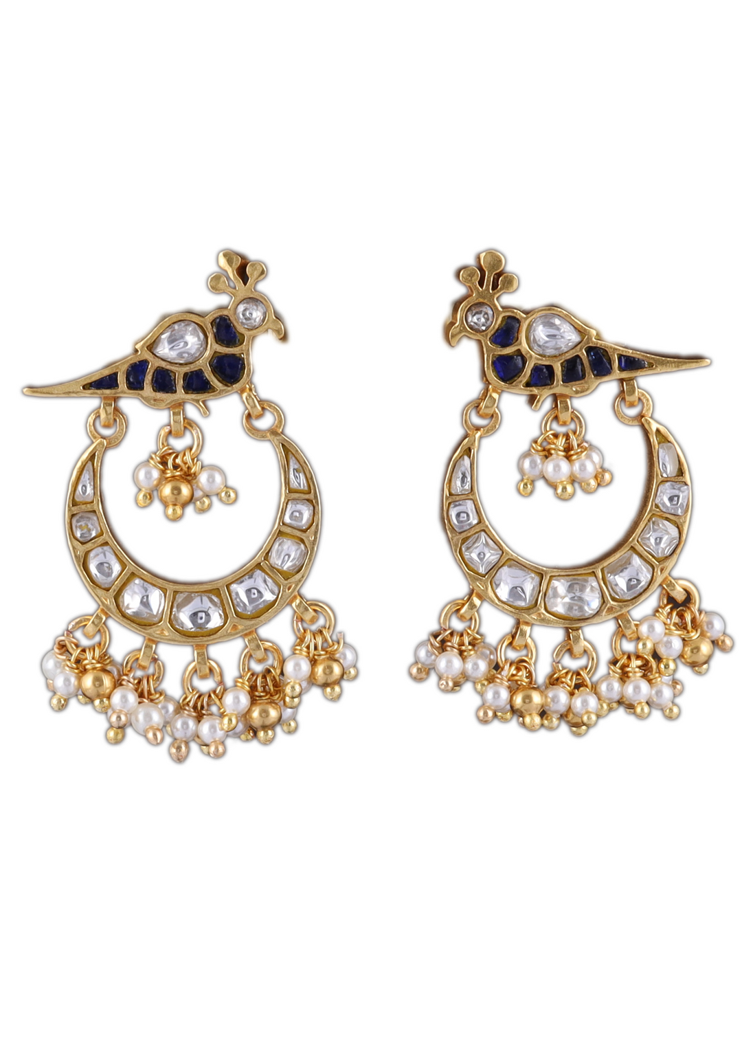 Nitika White Jadau Kundan Earring