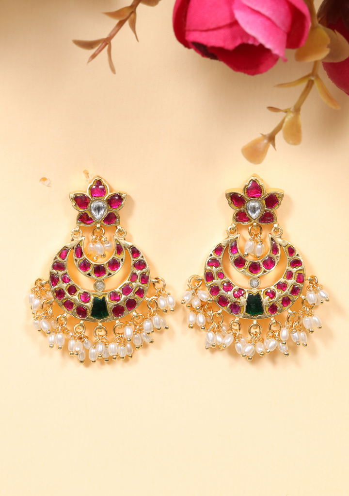 Shivani Jadau Kundan Designer Earring